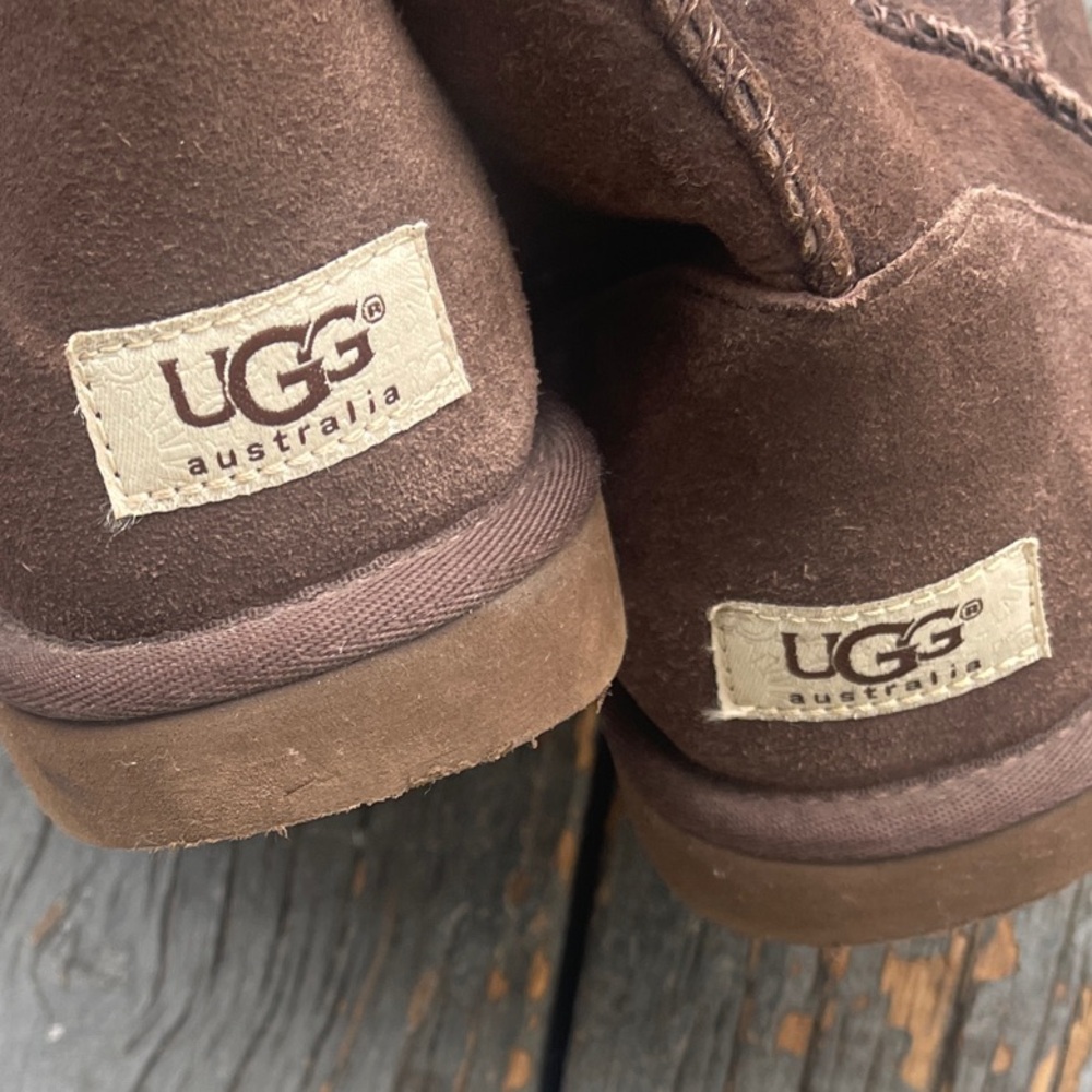 UGG Chocolate Suede Ankle Boots